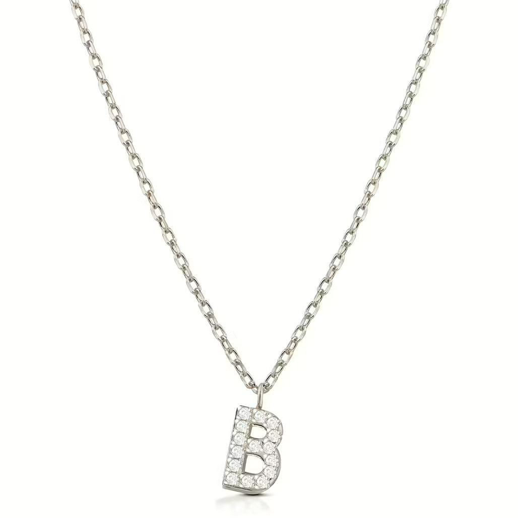 Collana Kulto925 K925-202 Lettera B argento donna-2b Gioielli