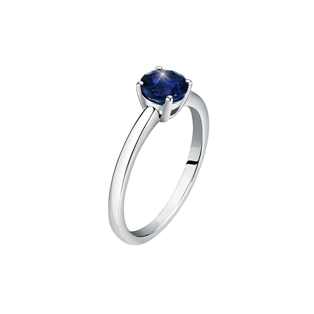 Anello Live Diamond LD815028015 oro bianco 18 kt con zaffiro