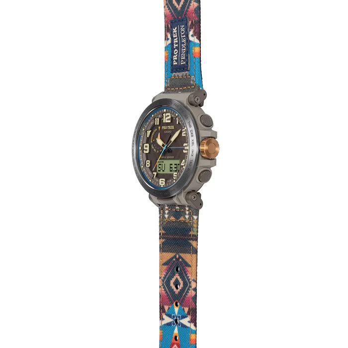 Orologio Casio Pro Trek Pendleton PRG-601PE-5ER uomo 52 mm-2b Gioielli