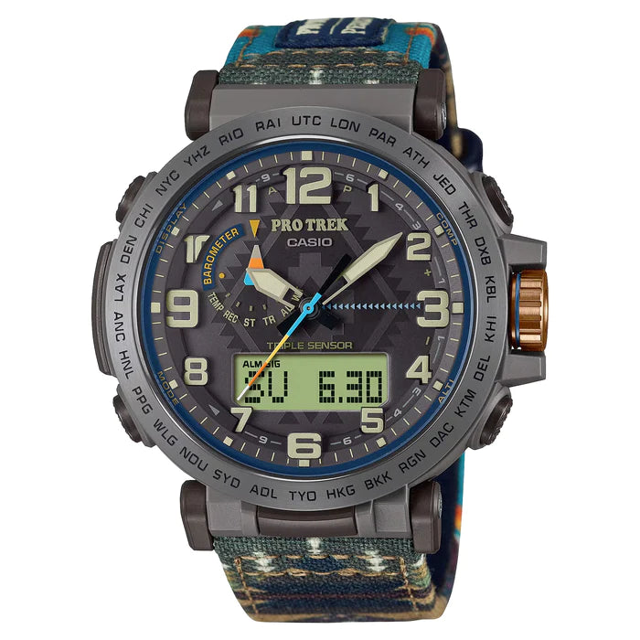 Orologio Casio Pro Trek Pendleton PRG-601PE-5ER uomo 52 mm-2b Gioielli