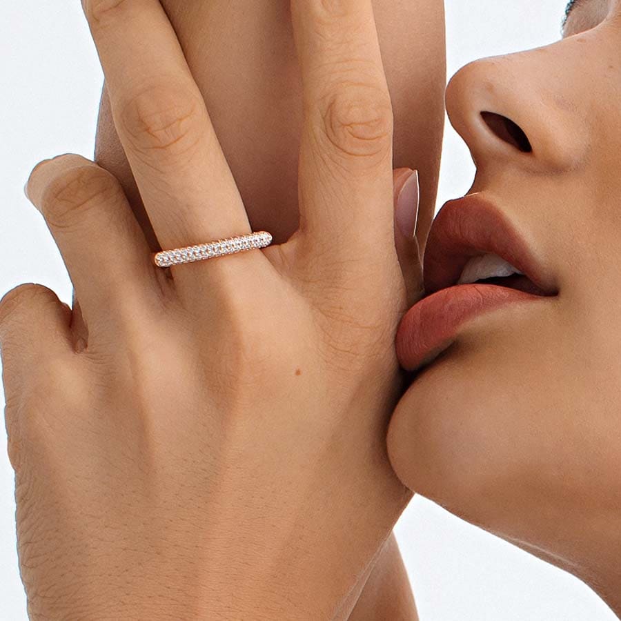 Anello Rosato Bianca argento donna RZBI32C misura 17-18-2b Gioielli