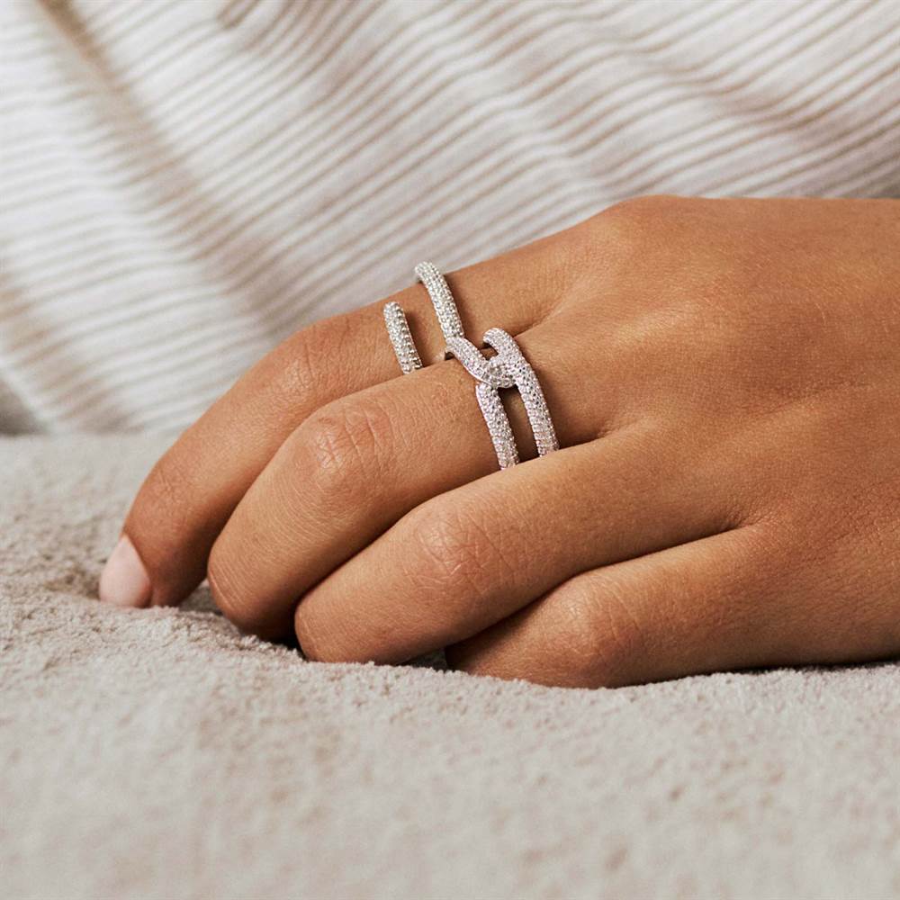 Anello Rosato Bianca argento donna RZBI83C misura 16-2b Gioielli