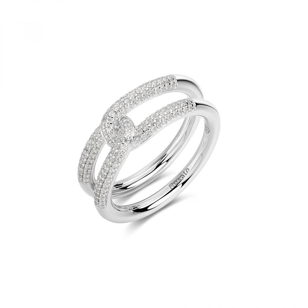 Anello Rosato Bianca argento donna RZBI83C misura 16-2b Gioielli