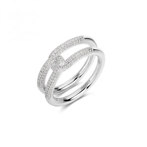 Anello Rosato Bianca argento donna RZBI83C misura 16-2b Gioielli