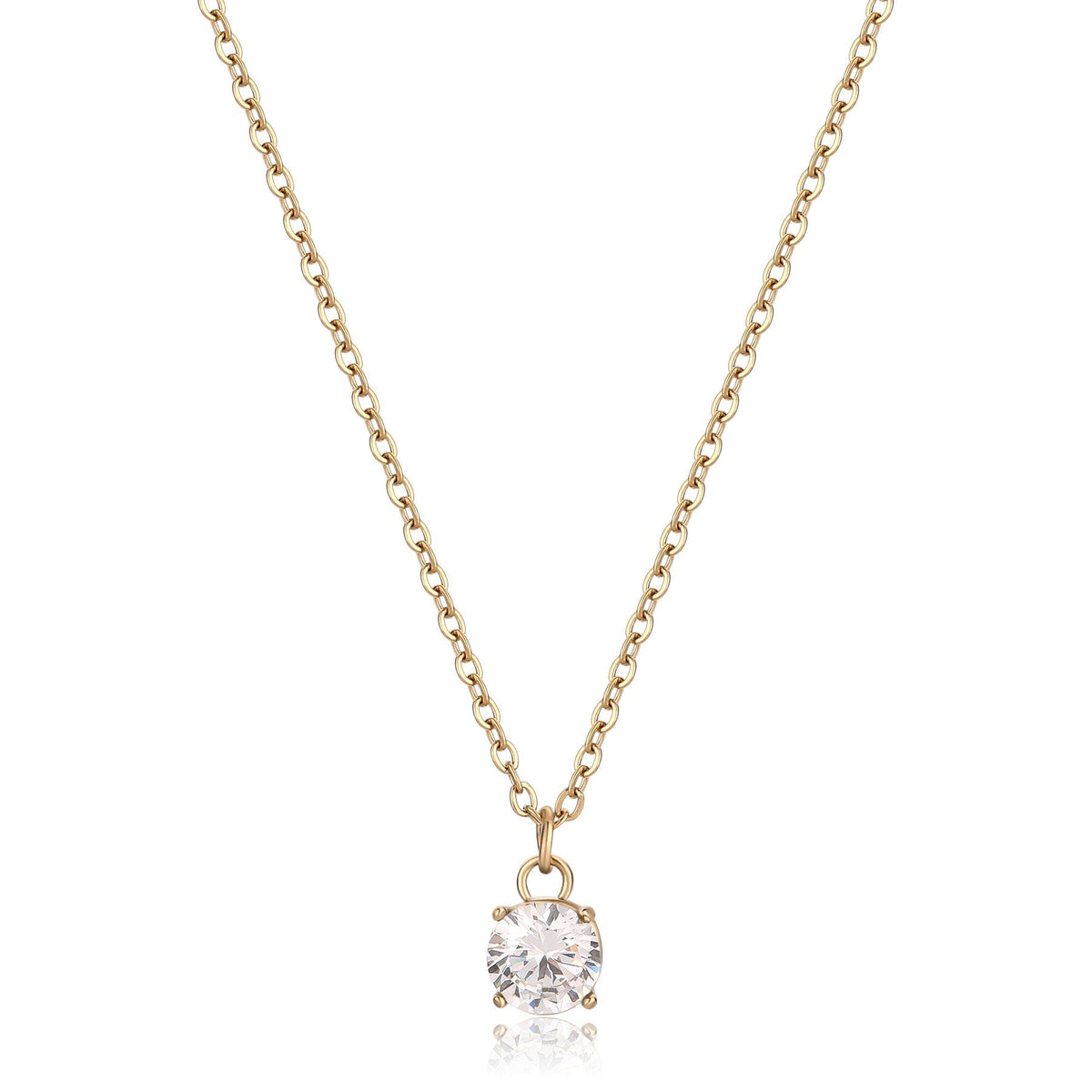 S'Agapõ DAZZLY SDZ07 collana con pendente e cubic zirconia