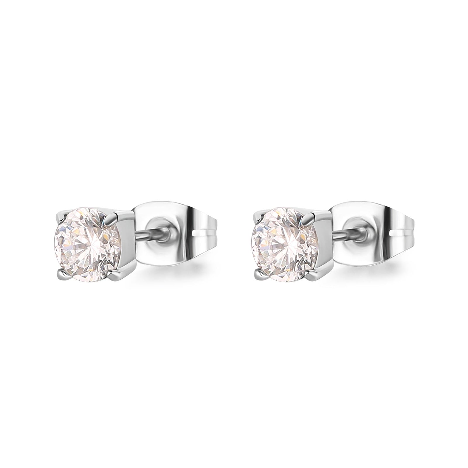 Orecchini S’Agapõ Dazzly SDZ47 cristallo bianco 5 mm-2b Gioielli