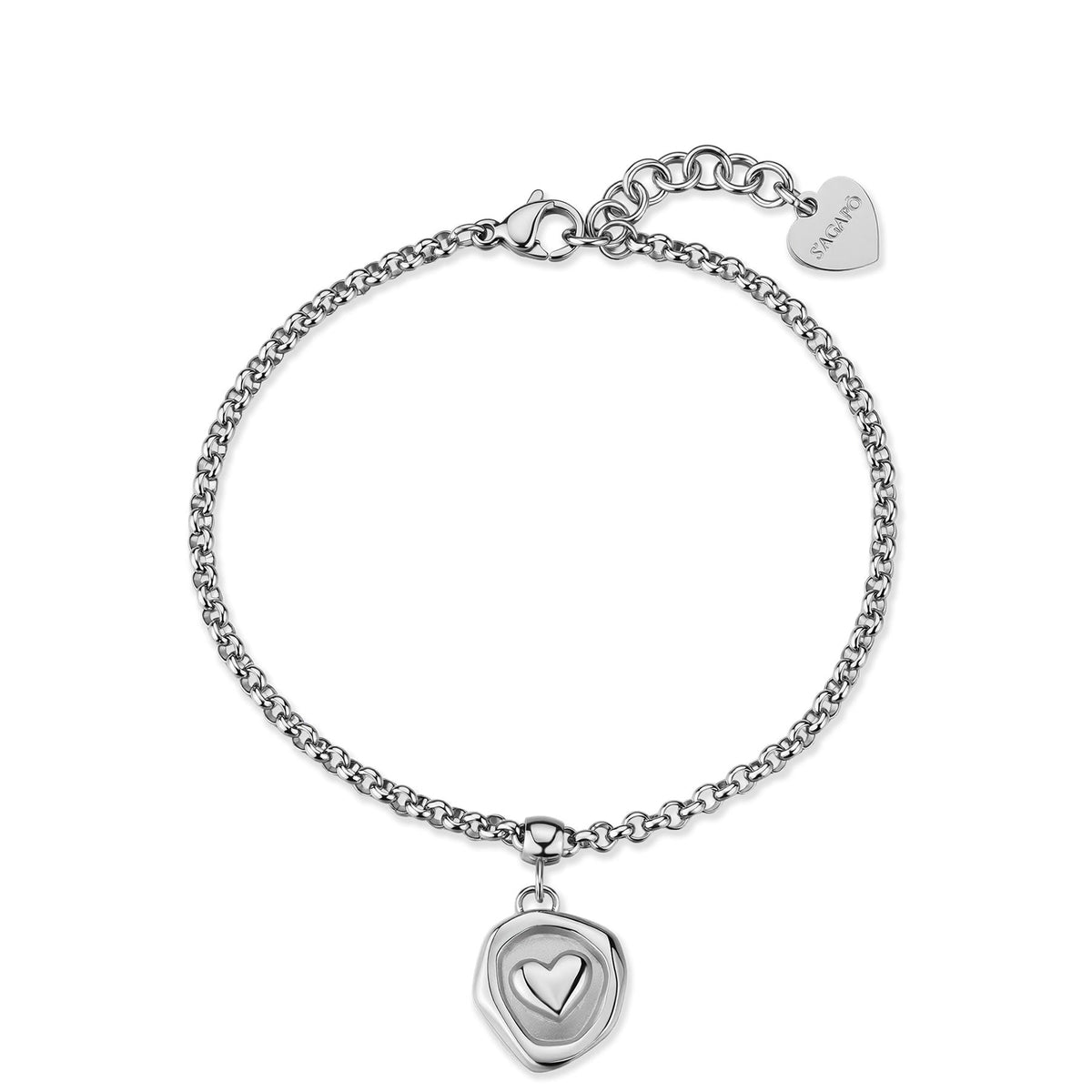 Bracciale S'Agapõ Feelings SFE44 con pendente cuore