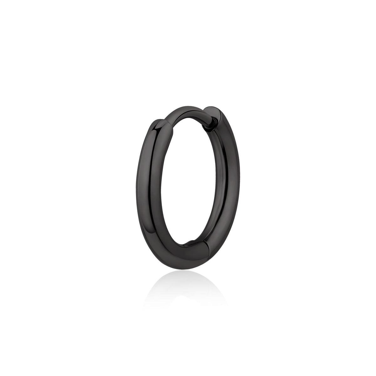 Orecchino singolo S'Agapõ Rogue SRG29 uomo acciaio PVD nero 14 mm-2b Gioielli