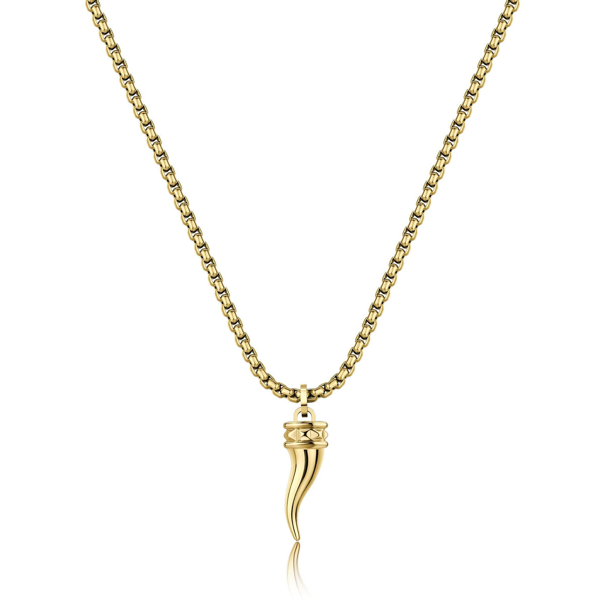 Collana uomo S'Agapõ ROGUE SRG39 cornetto oro PVD