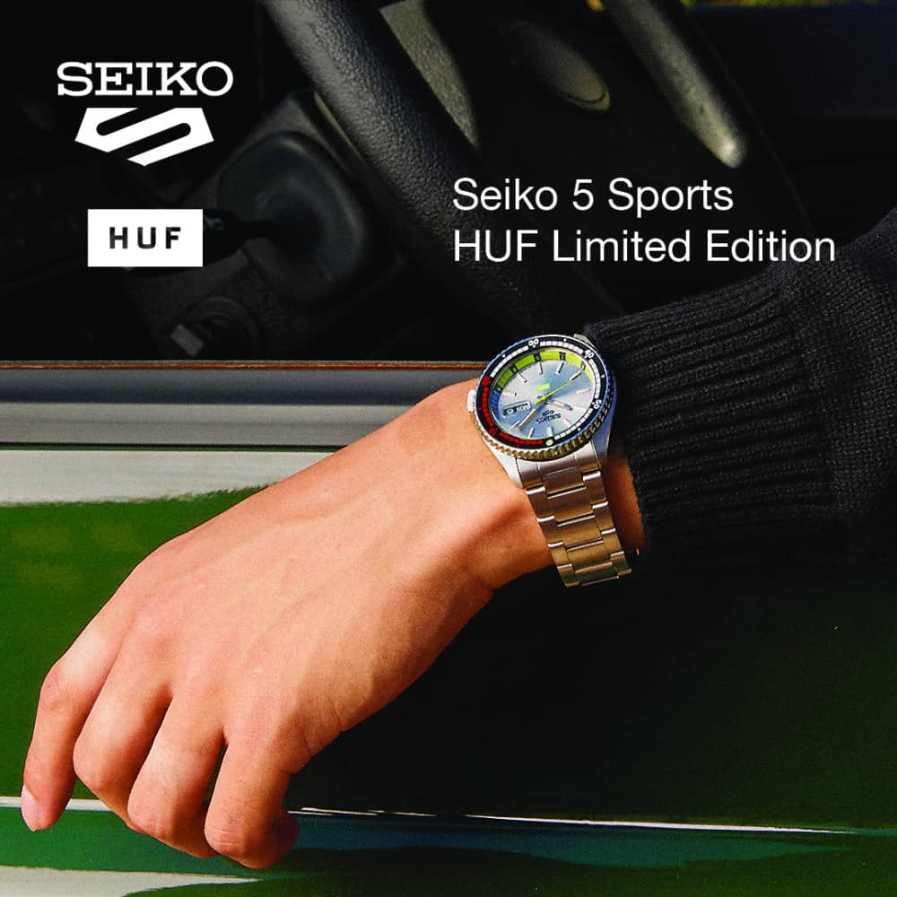 Orologio Seiko 5 Sport SRPL33K1 HUF Limited Edition 42 mm-2b Gioielli