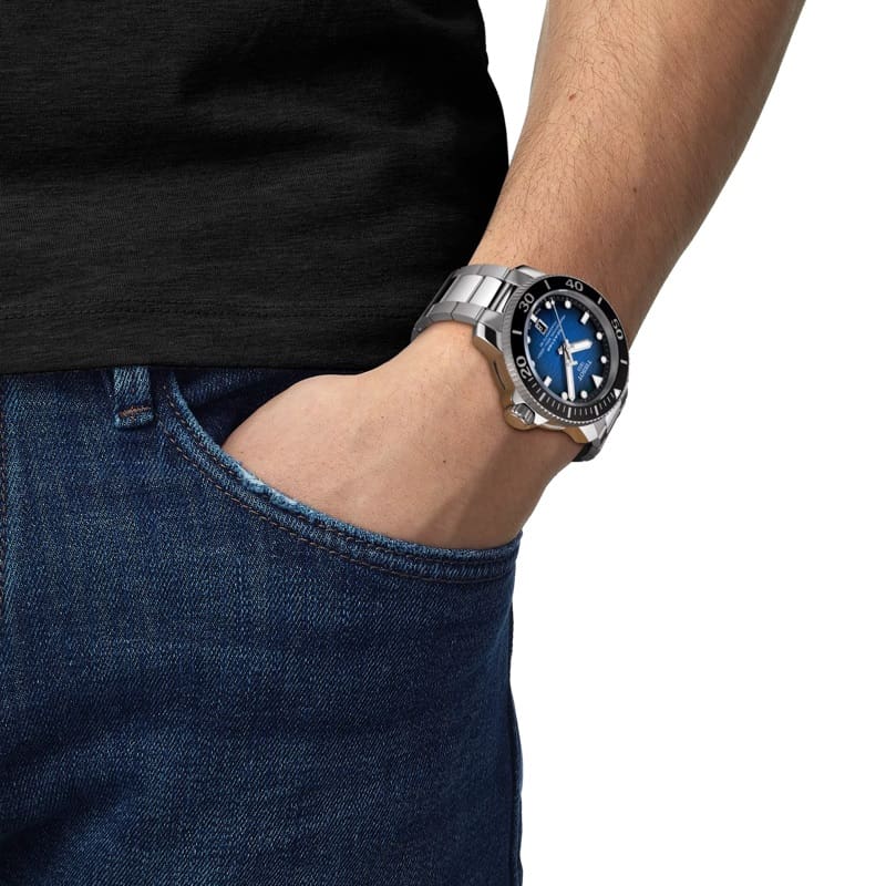 Orologio Tissot Seastar 2000 Powermatic 80 T120.607.11.041.01 uomo 46mm-2b Gioielli