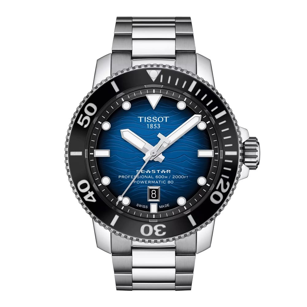 Orologio Tissot Seastar 2000 Powermatic 80 T120.607.11.041.01 uomo 46mm-2b Gioielli