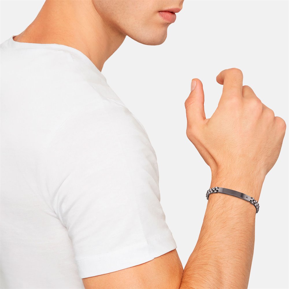 Bracciale Breil Black Diamond TJ2400 uomo-2b Gioielli