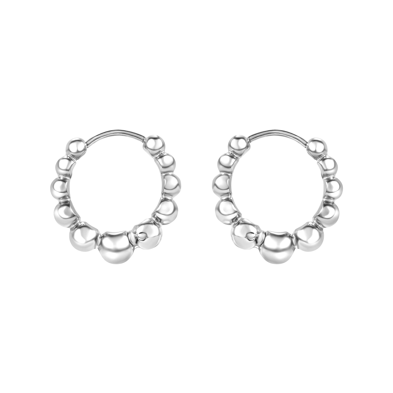 Orecchini Breil B Rocks TJ4194 a cerchio in acciaio-2b Gioielli