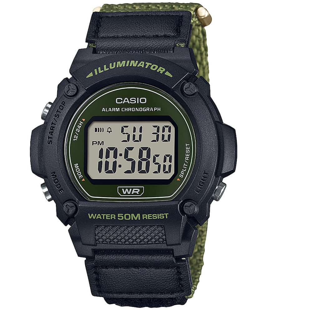 Orologio Casio Collection W-219HB-3AVEF uomo 47 mm-2b Gioielli