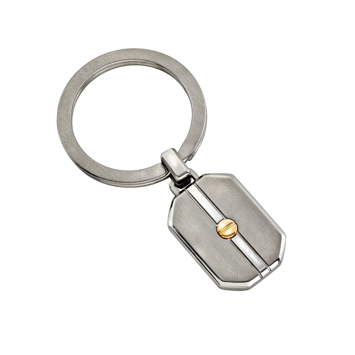 Portachiavi Breil Duetto TJ4180 acciaio e oro rosa 9 kt — vista principale