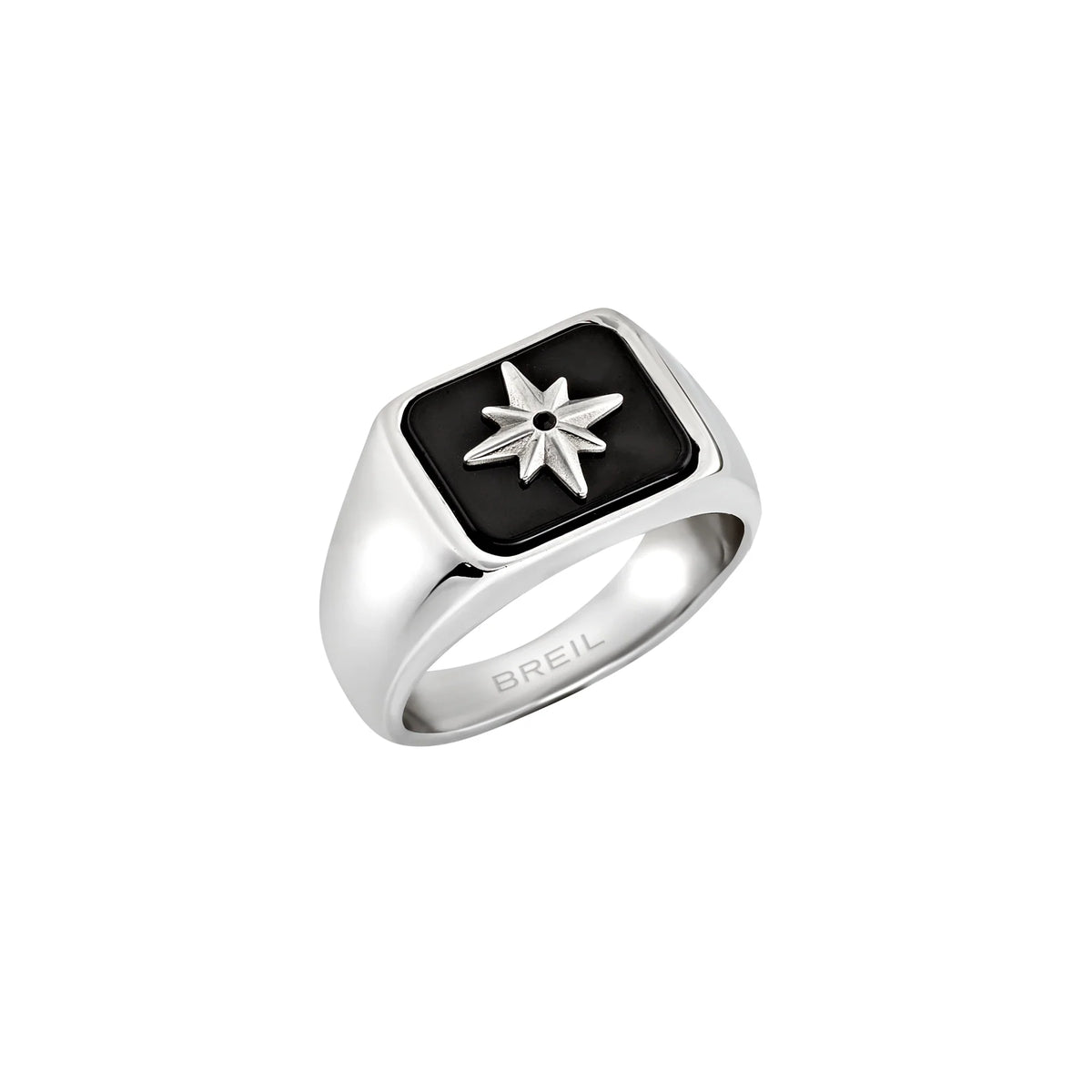 Anello Breil Infinite Star TJ4247 uomo misura 23 agata nera — vista principale