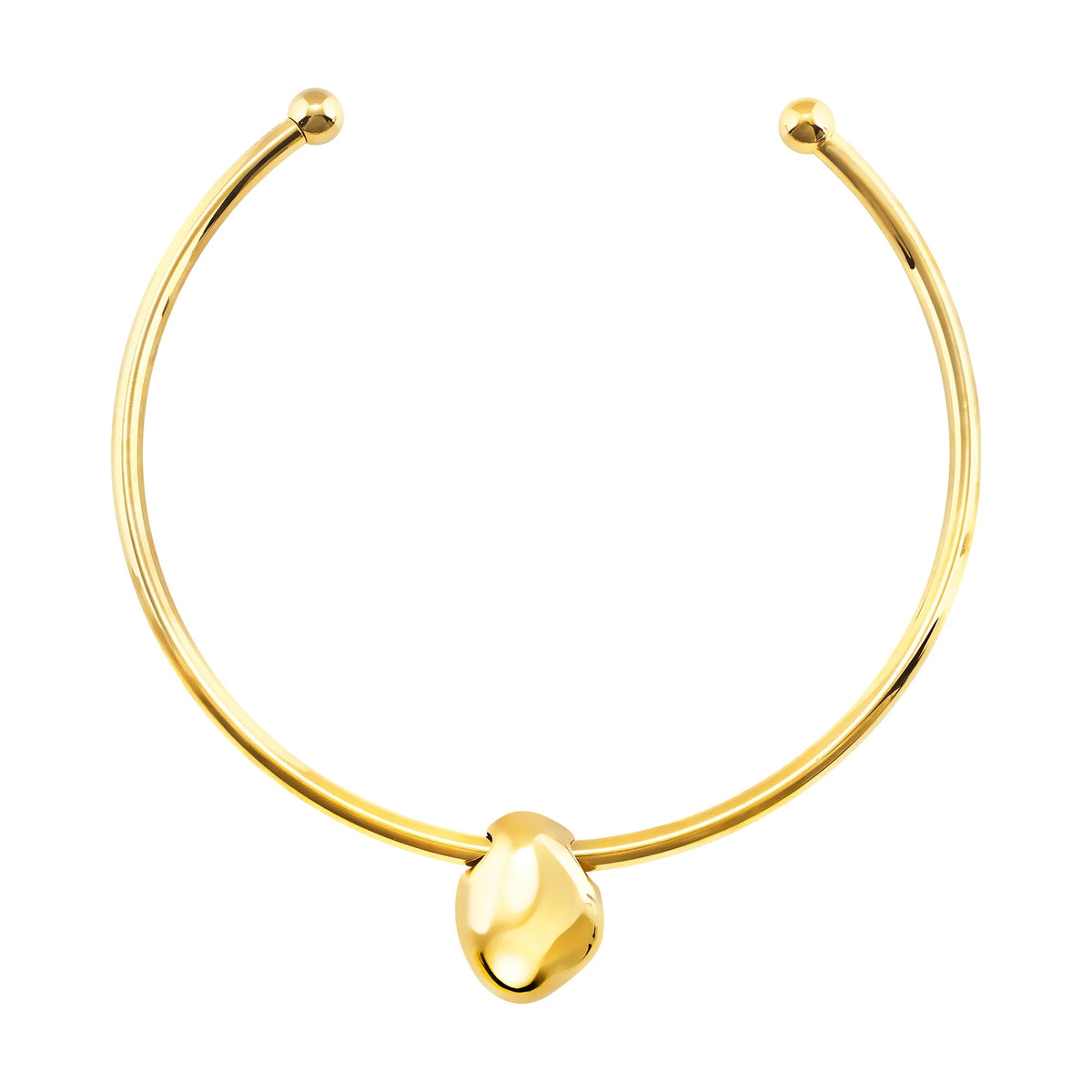 Collana rigida Breil Petra TJ4242 con avventurina verde, vista ufficiale