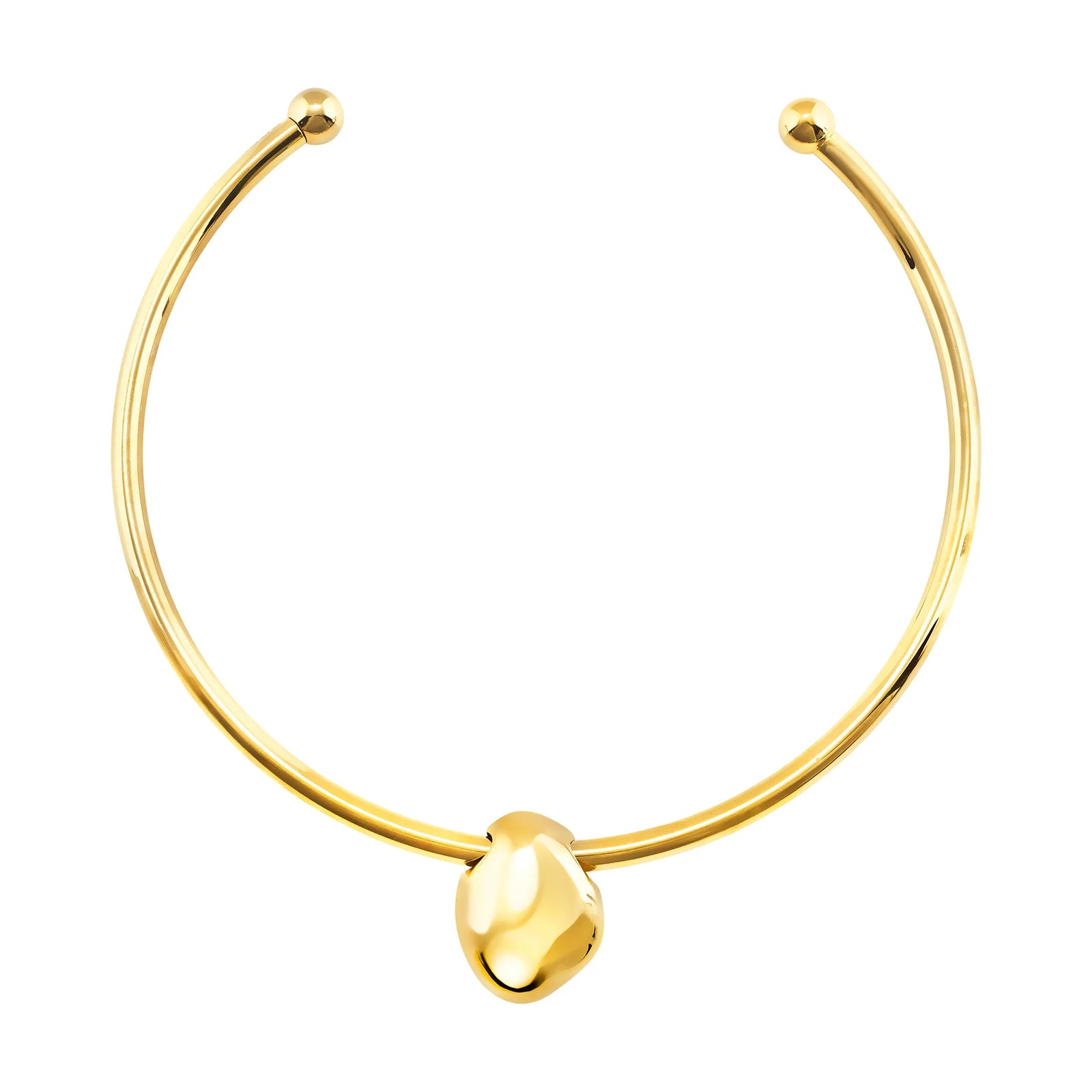 Collana rigida Breil Petra TJ4242 con avventurina verde, vista ufficiale