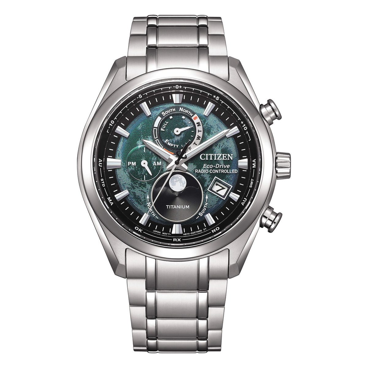Orologio Citizen Tsuki-yomi Moon Phase BY1010-81X Super Titanium-2b Gioielli