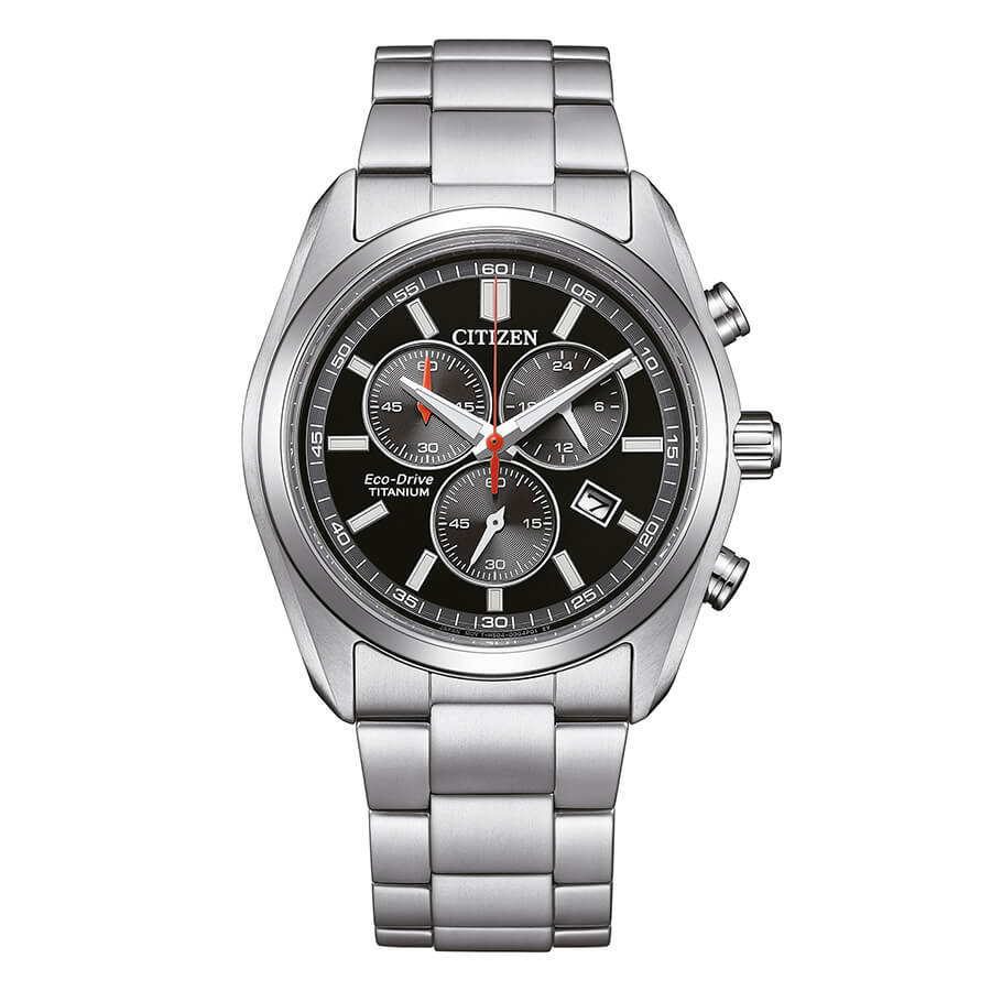 Orologio Citizen Super Titanium AT2590-59E cronografo solare uomo 40 mm-2b Gioielli