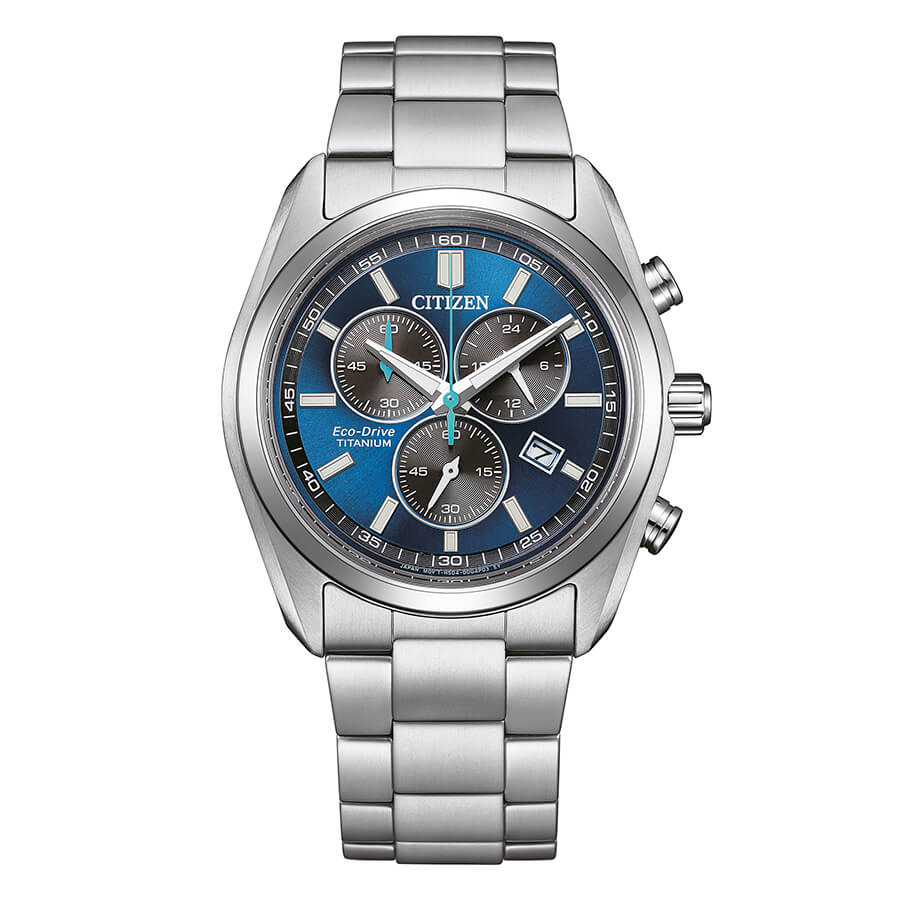 Orologio Citizen Super Titanium AT2590-59L cronografo solare uomo 40 mm-2b Gioielli