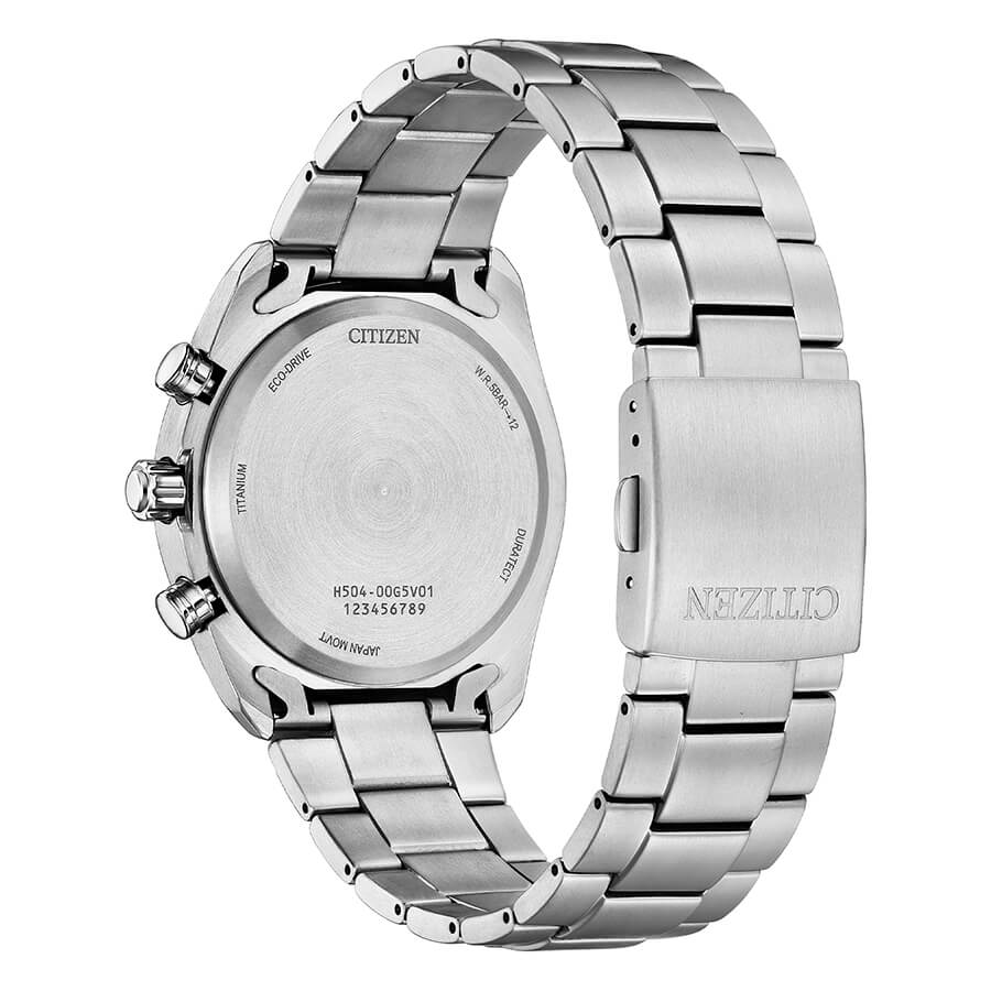 Orologio Citizen Super Titanium AT2590-59X cronografo solare uomo 40 mm-2b Gioielli