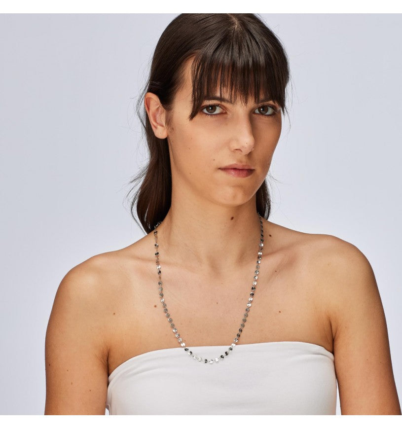 Collana lunga S’Agapõ Chunky SHK87 donna a dischetti-2b Gioielli
