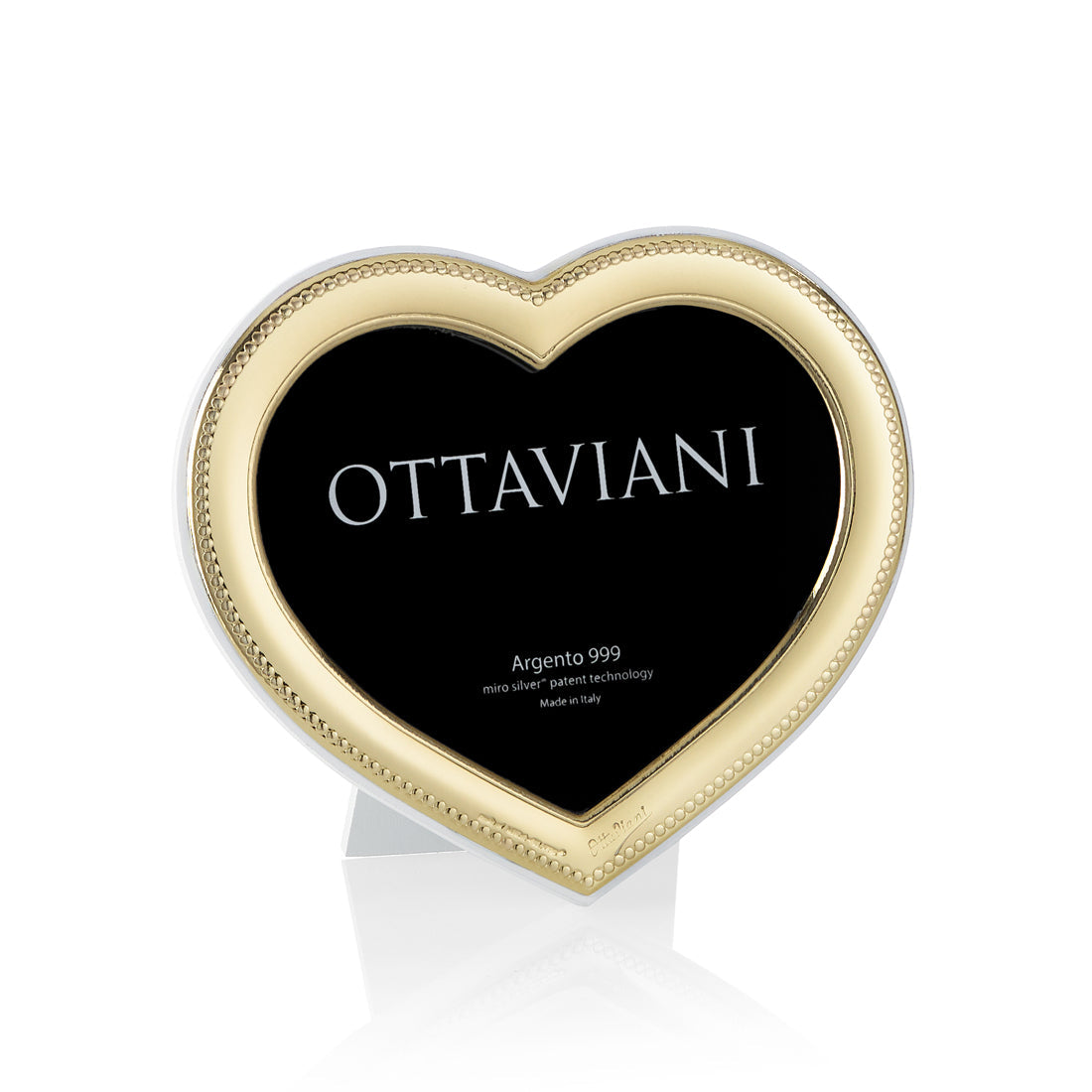 Portafoto Ottaviani Cuoricino Oro 1033BD 10×8,5 cm — fotografia originale Ottaviani