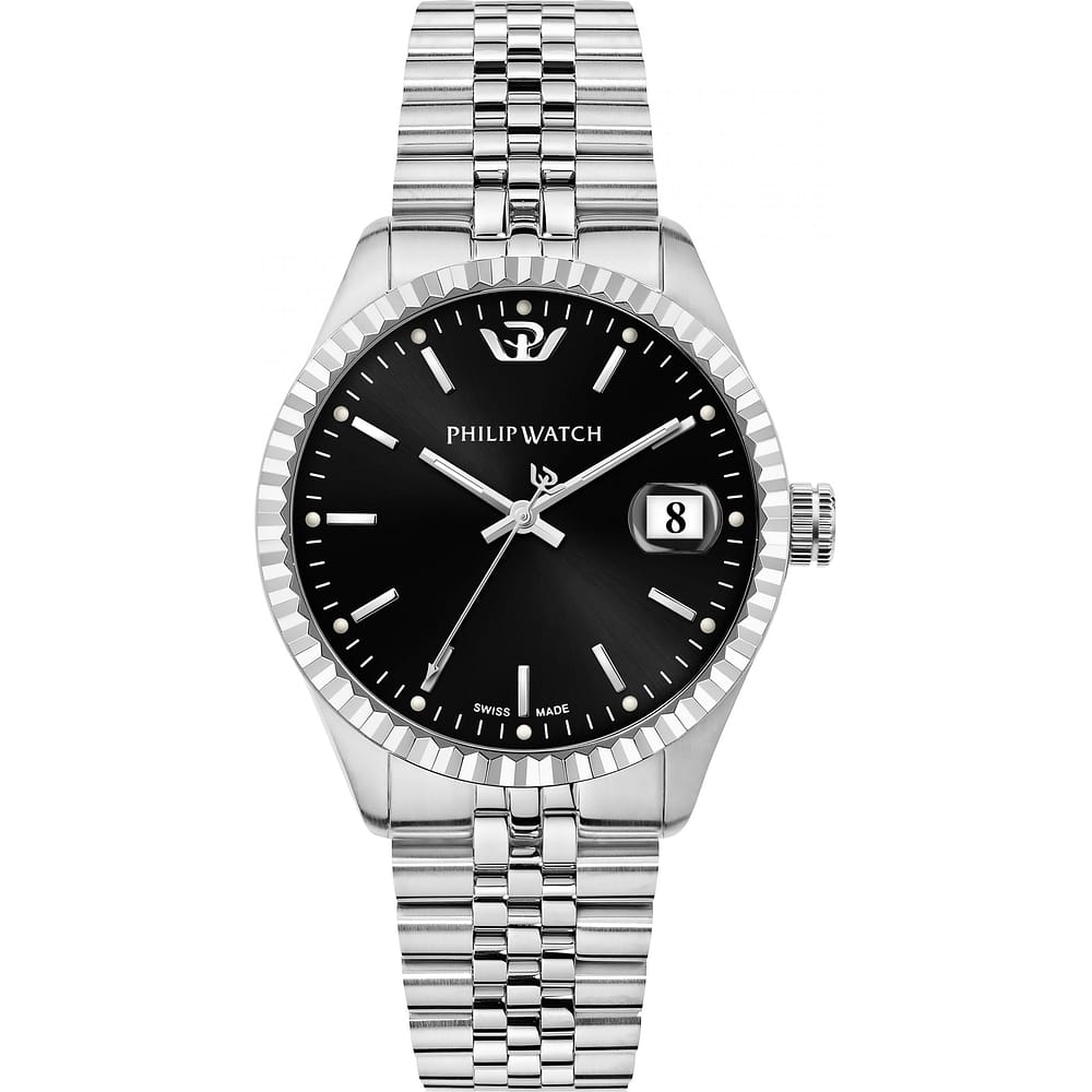 Orologio Philip Watch Caribe R8253597078 uomo quadrante nero 39 mm-2b Gioielli