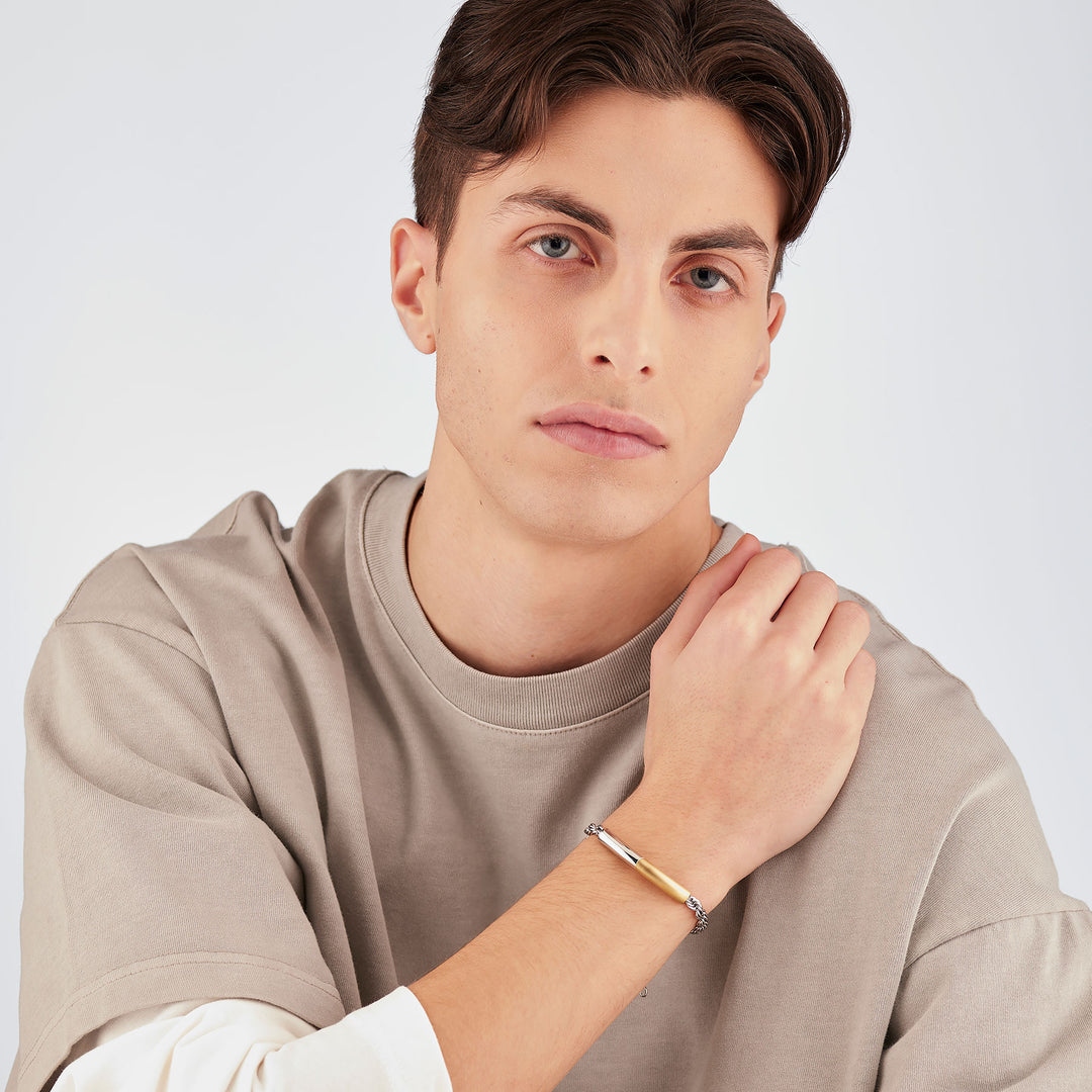 Bracciale S'Agapõ Bound SBD12 uomo rutenio, vista aggiuntiva