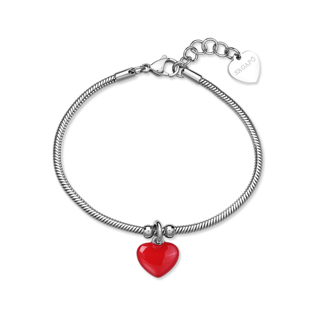 Bracciale S'Agapõ Click SCK291 cuore rosso, foto principale