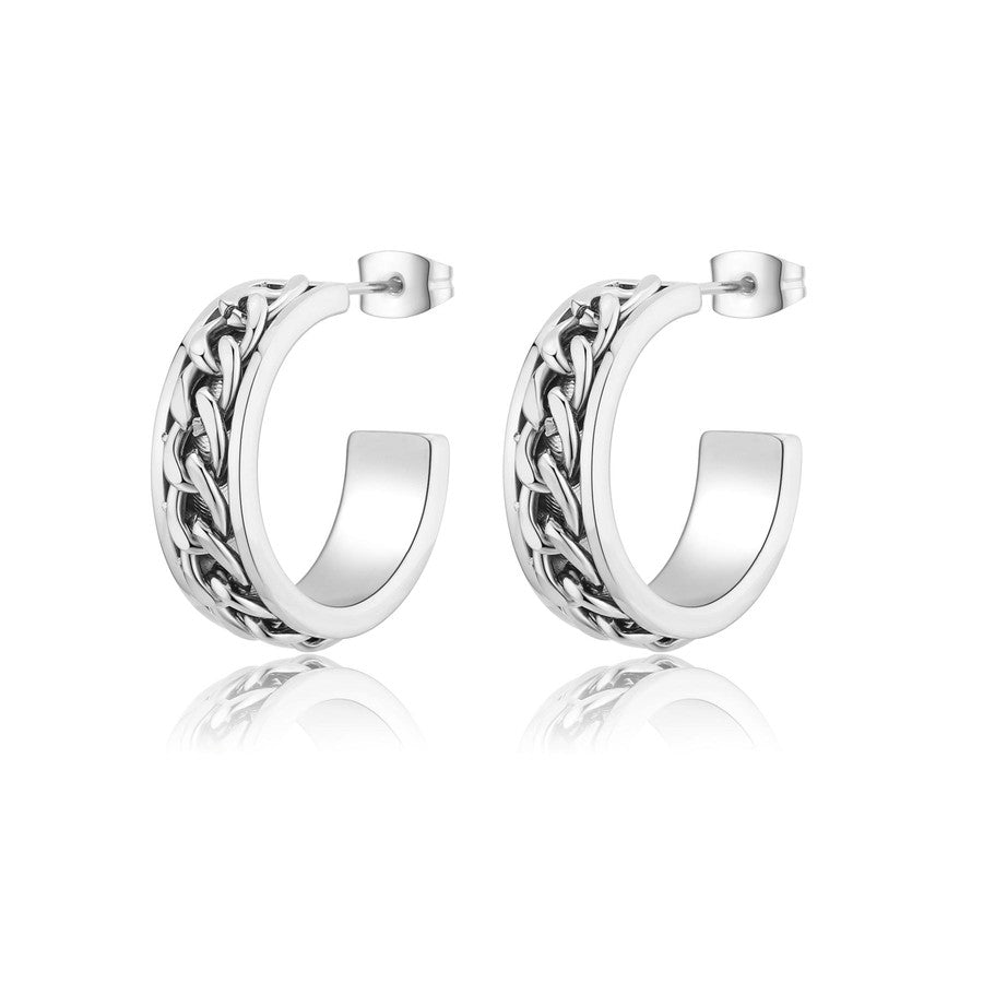 Orecchini S’Agapõ Chunky SHK41 a cerchio grumetta-2b Gioielli