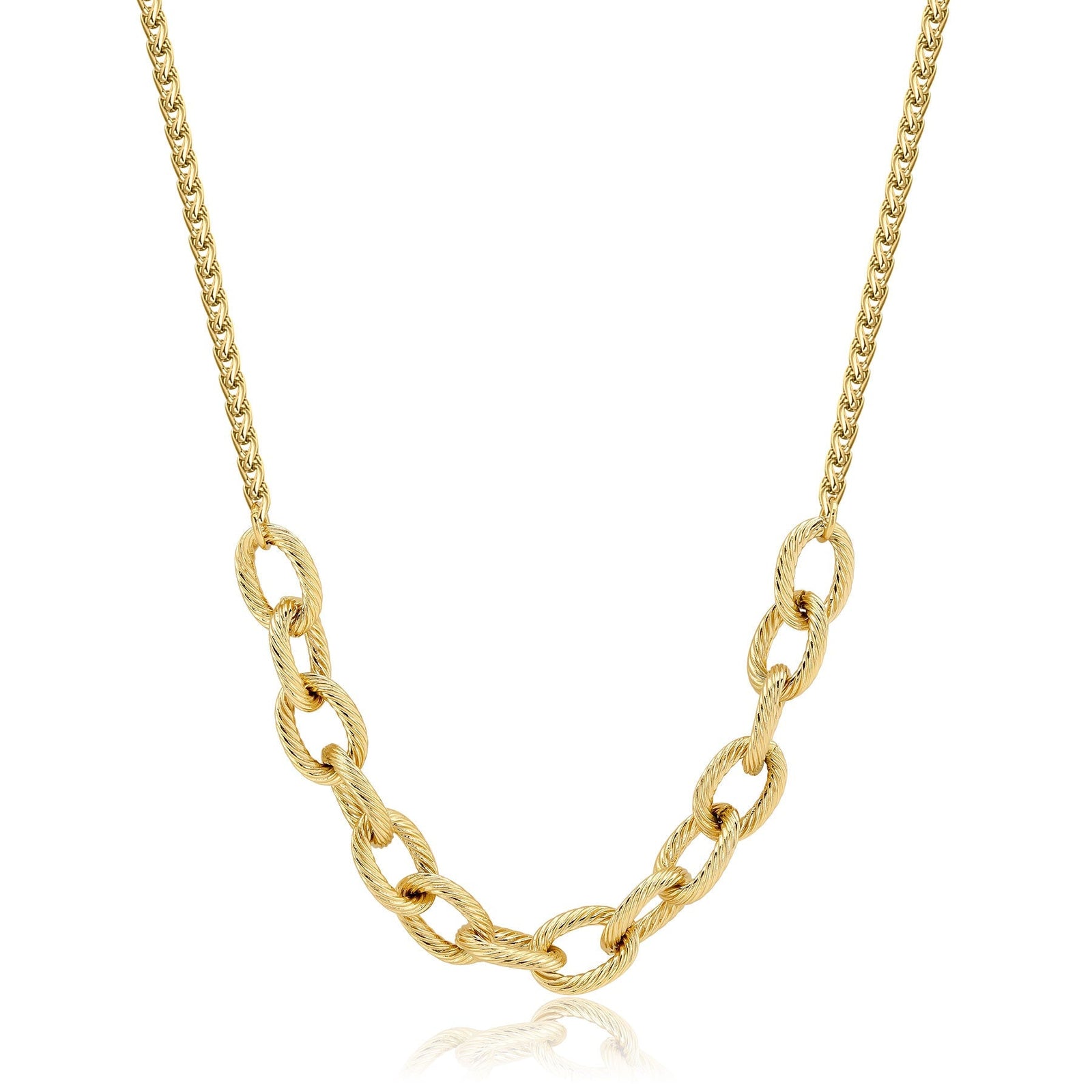 Collana S’Agapõ Chunky SHK62 dorata spiga e rolò – foto 2