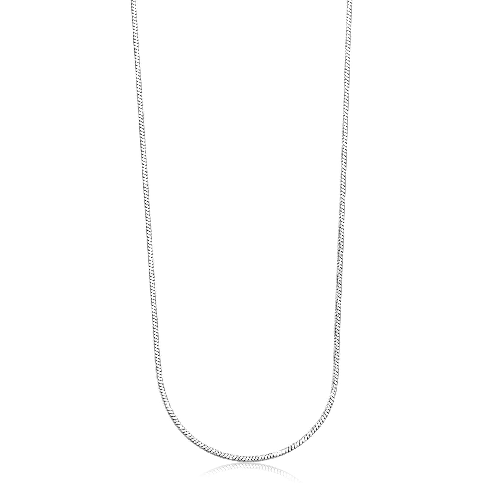 Collana lunga S’Agapõ Chunky SHK88 argentata Snake – vista principale