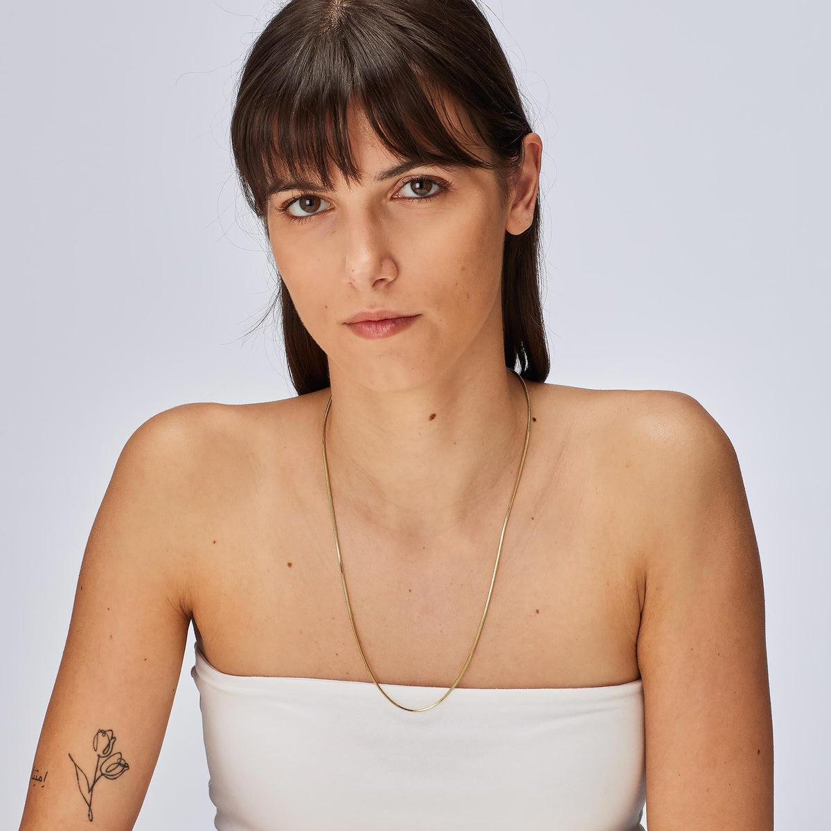 Collana lunga S’Agapõ Chunky SHK91 dorata Snake-2b Gioielli