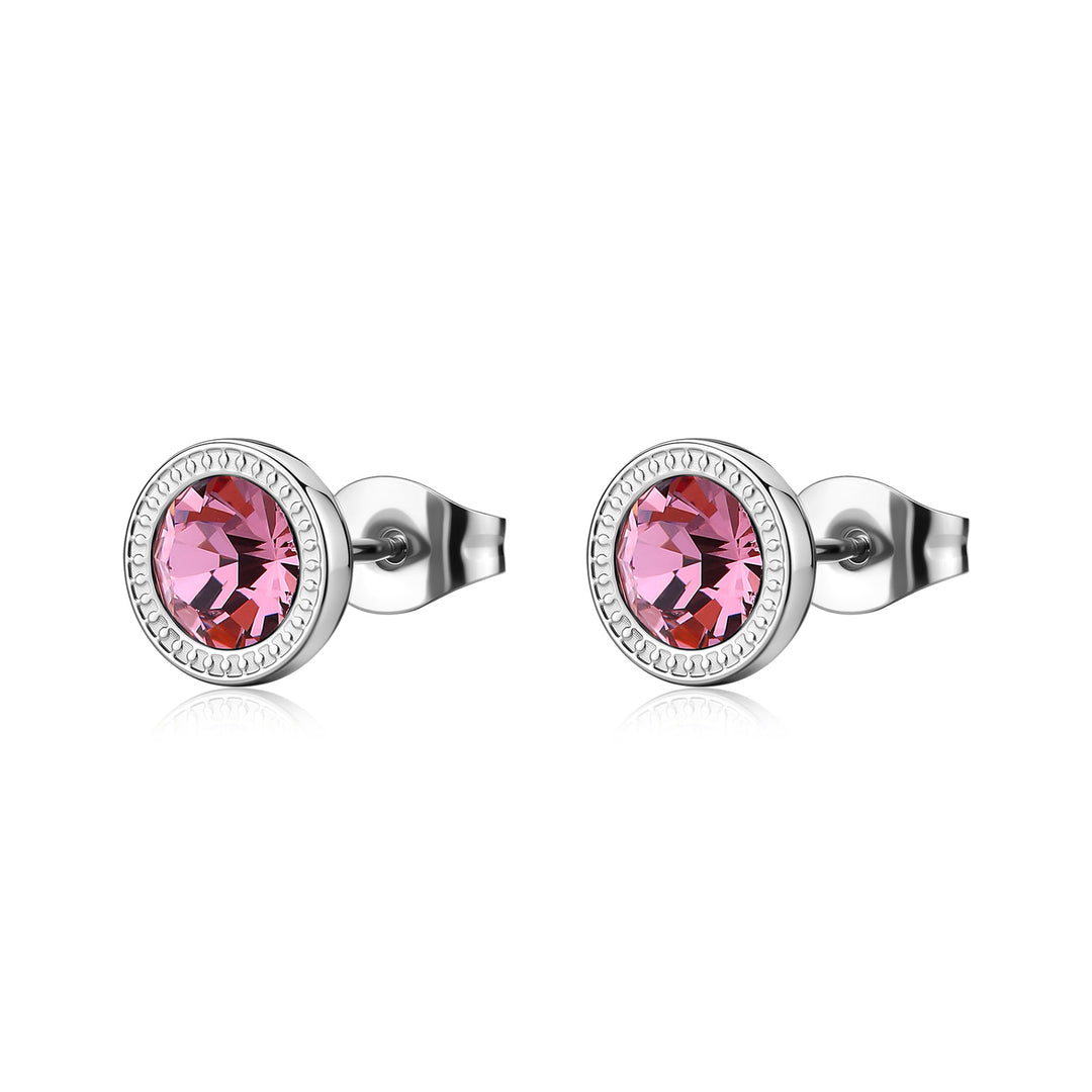 Orecchini S’Agapõ Lucky Light SKT70 con cristallo rosa-2b Gioielli