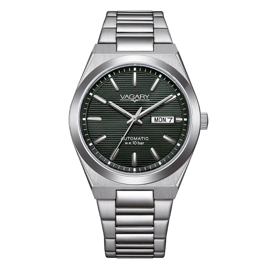 Orologio Vagary by Citizen Gear Matic IX3-611-41 automatico uomo 38 mm-2b Gioielli