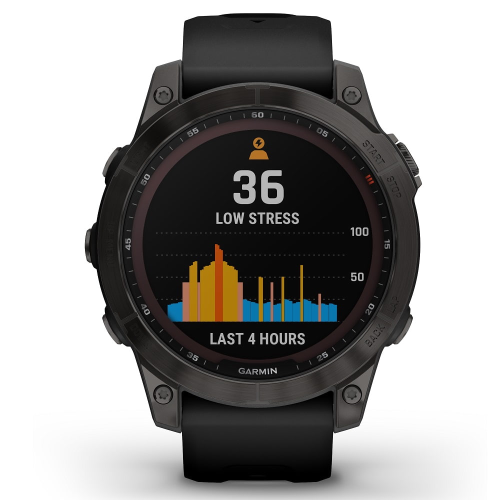 Orologio Garmin Fenix 7 010-02540-21 Sapphire Solar Titanium Carbon Grey 47 mm smartwatch-2b Gioielli