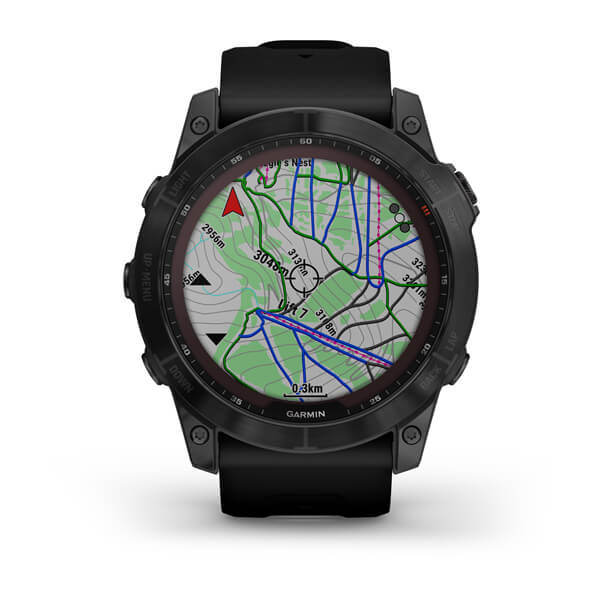 Orologio Garmin Fenix 7X 010-02541-23 Sapphire Solar Titanium Black 51 mm smartwatch-2b Gioielli