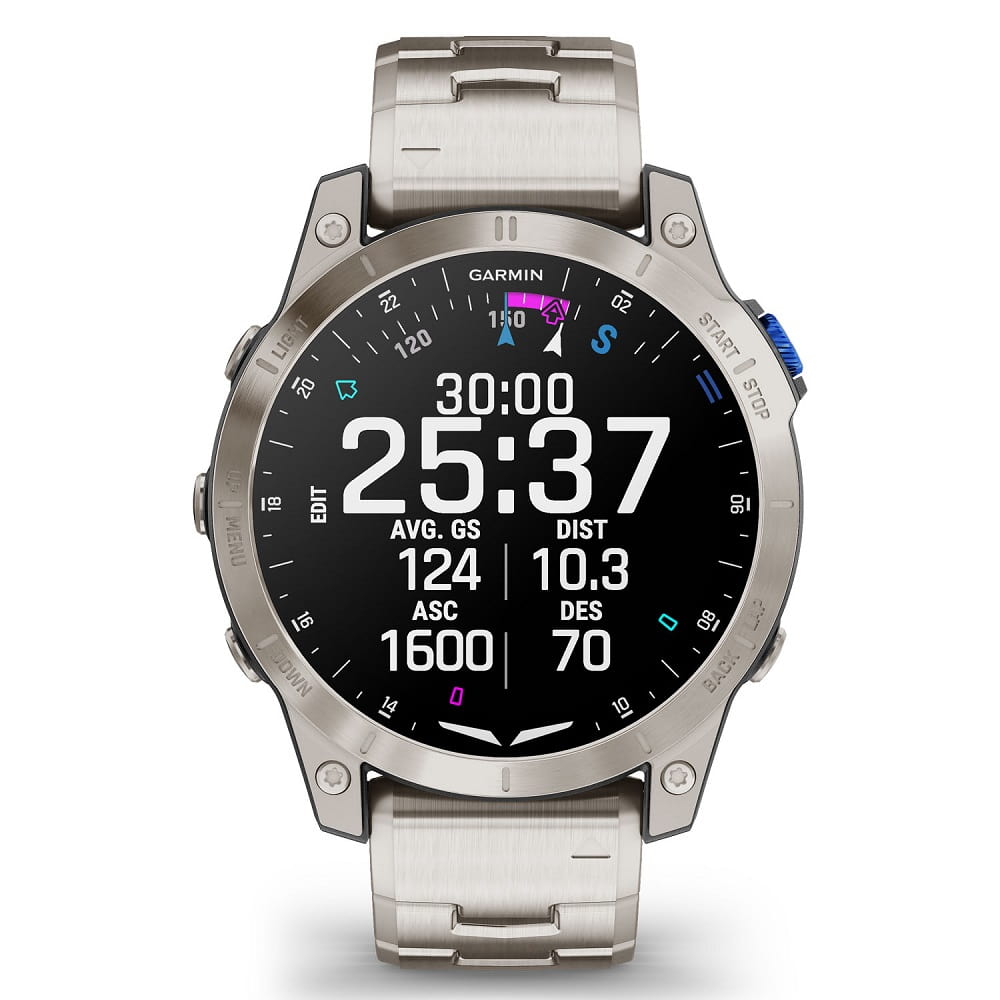 Orologio Garmin D2 Mach 1 Titanium Edition 010-02582-51 uomo-2b Gioielli