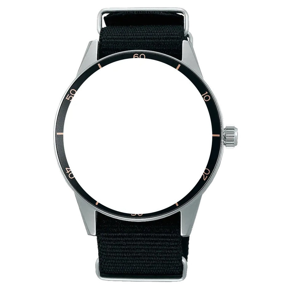 Cinturino Seiko originale L0LL011J0 in tessuto NATO nero per Seiko 5 Solid Boy - Presage ansa mm 20-2b Gioielli