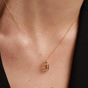 Collana PdPaola CO01-278-U Lettera S in argento 925 placcato oro 18 Kt-2b Gioielli