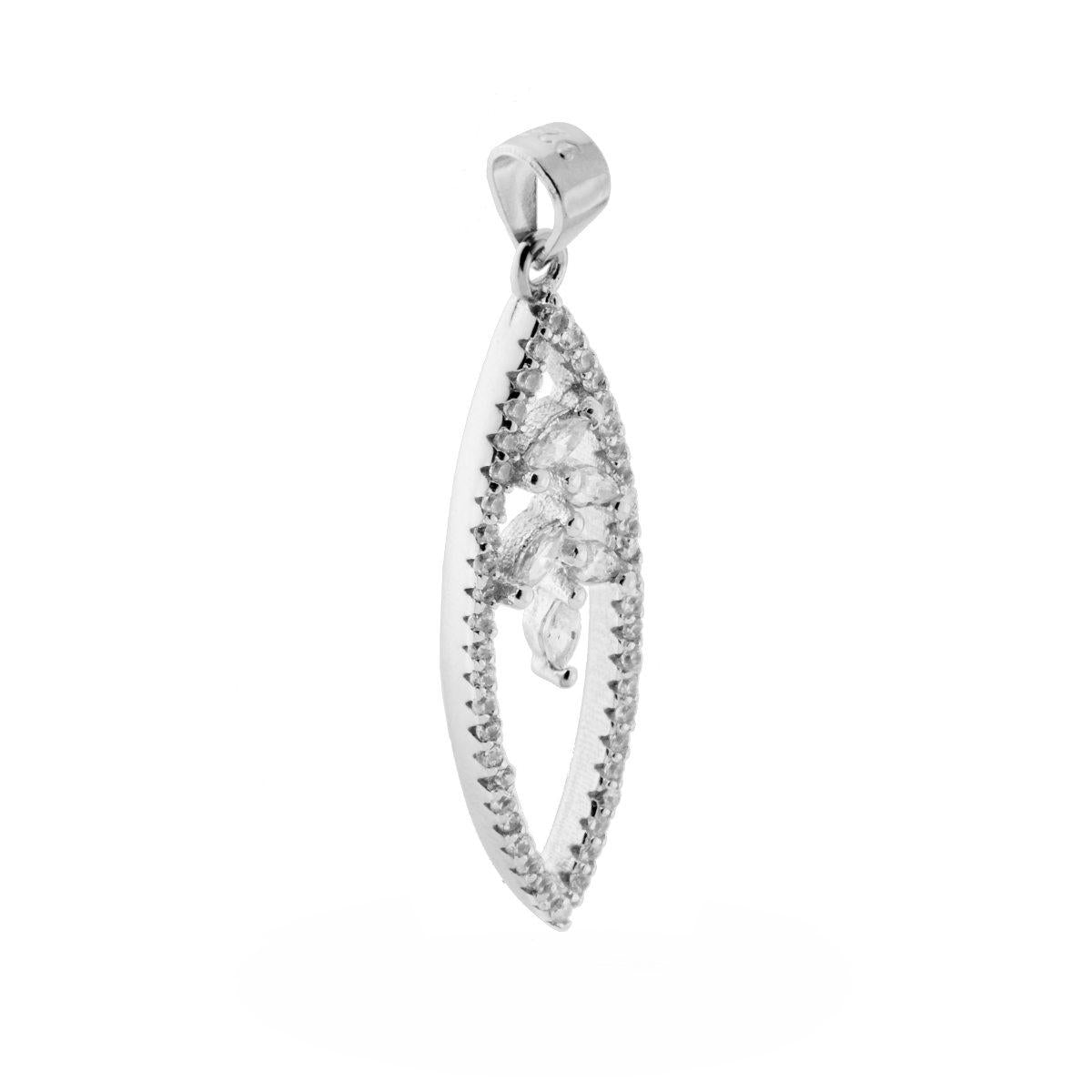 Collana argento foglia donna-2b Gioielli