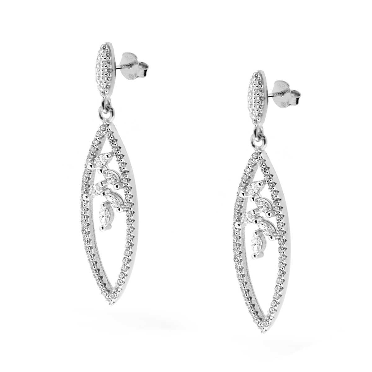 Orecchini argento foglia donna-2b Gioielli
