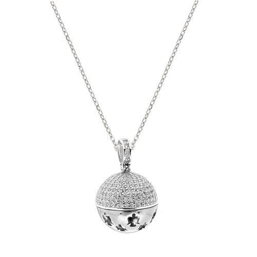 Collana chiama angeli argento zirconi donna-2b Gioielli