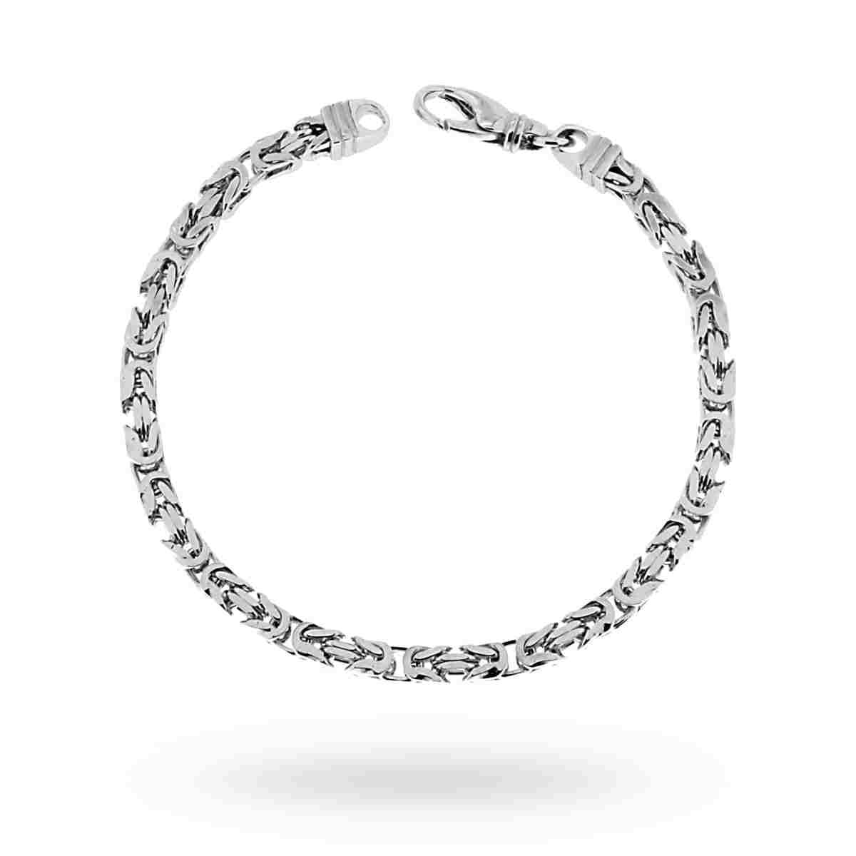 Bracciale argento catena bizantina uomo-2b Gioielli