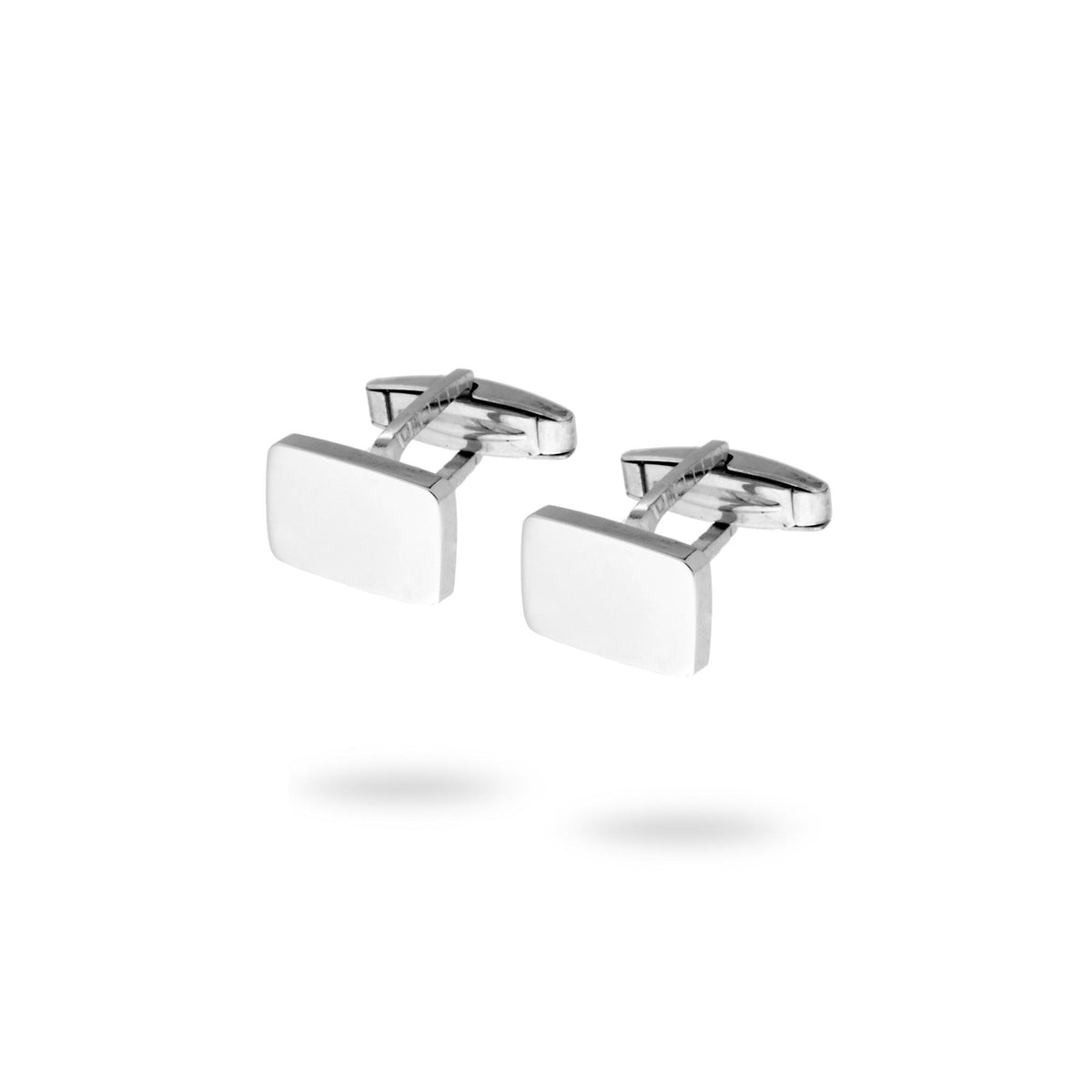 Gemelli argento rettangolari uomo-2b Gioielli