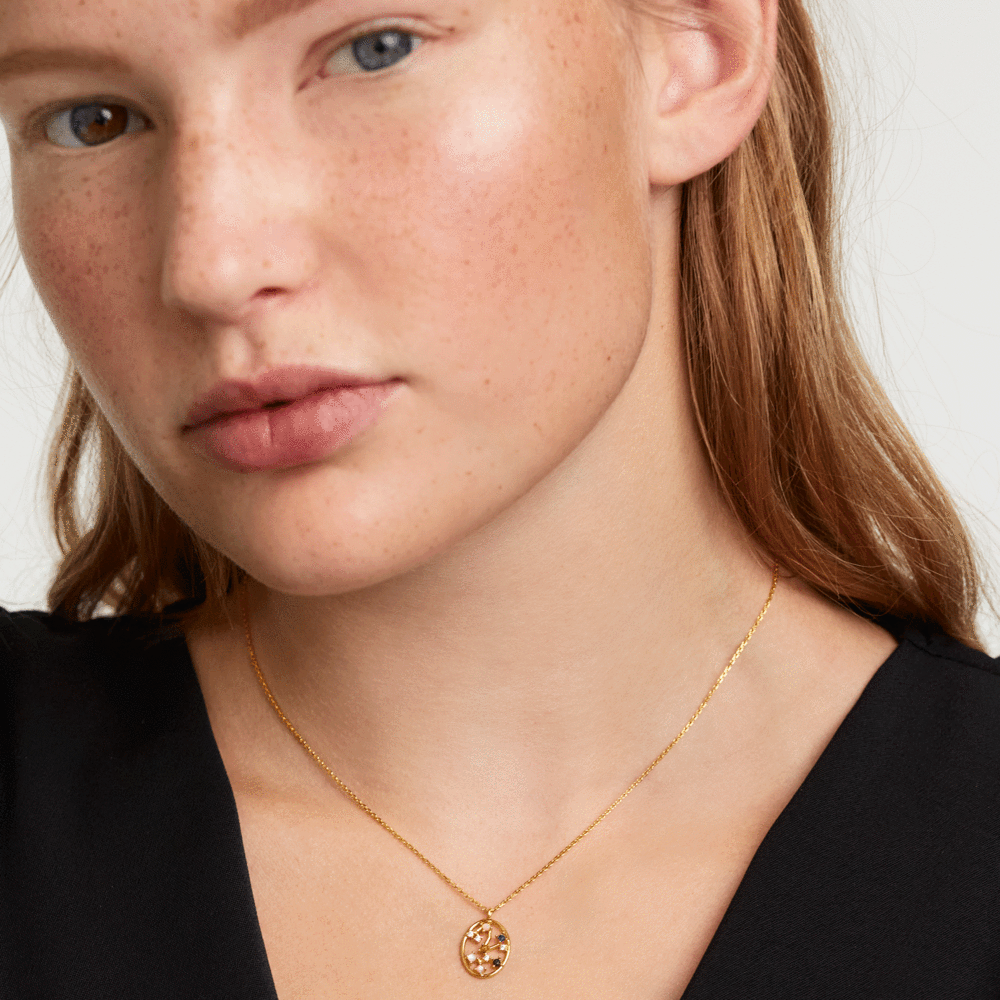 Collana PdPaola CO01-352-U Zodiac Constellation Sagittario argento placcato oro 18 K-2b Gioielli