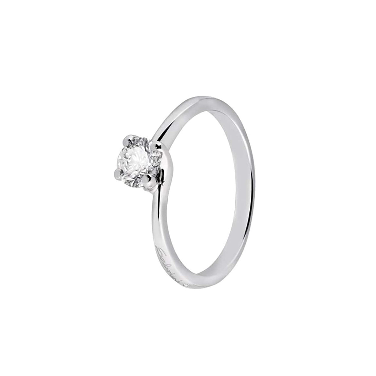 Anello Salvini Domizia oro bianco 18Kt Diamanti 0,10 Ct-2b Gioielli
